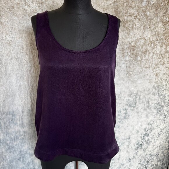 Talbots Tops - Haven Well Within by Talbots Plum Purple Silky Tank XS
